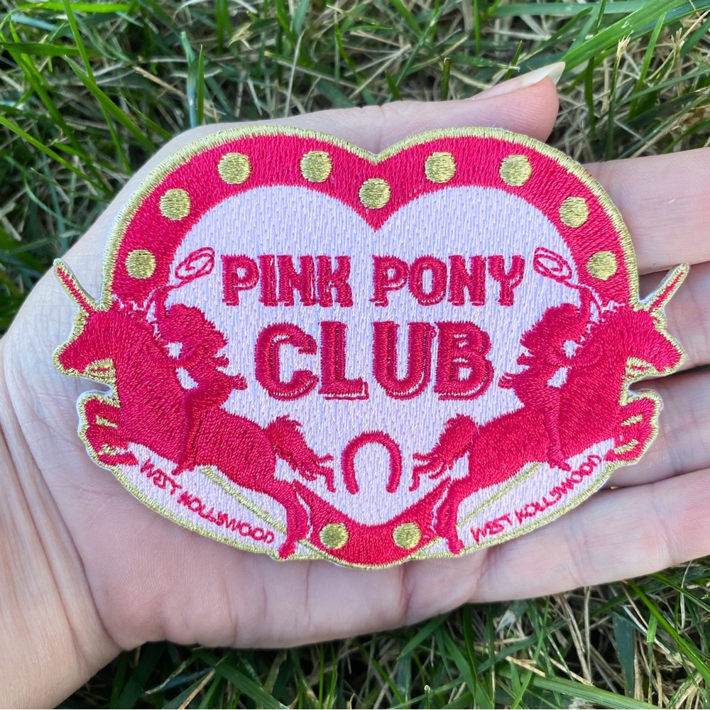 Pink Pony Club 4”x3” Chappell Roan Iron On Patch
